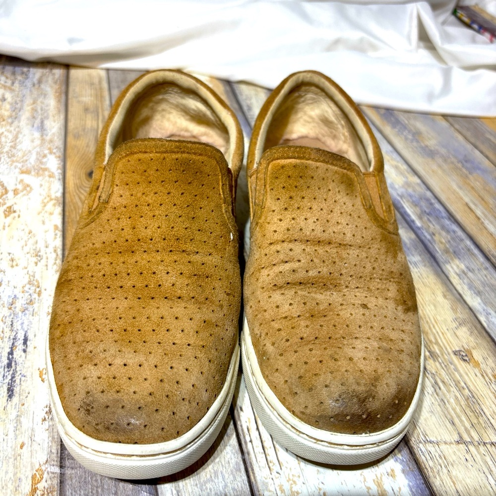 UGG FIERCE GEO PERORATED 1011250 TAN WOMAN SNEAKERS SZ 8